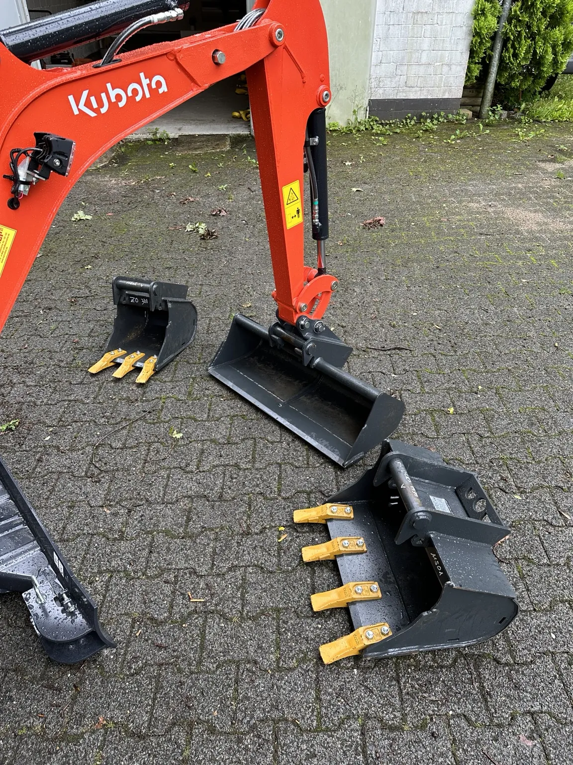 Löffel und Ausstattung des Kubota U10-5